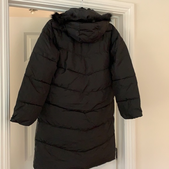 Gap Factory long black puffer coat - Picture 5 of 6